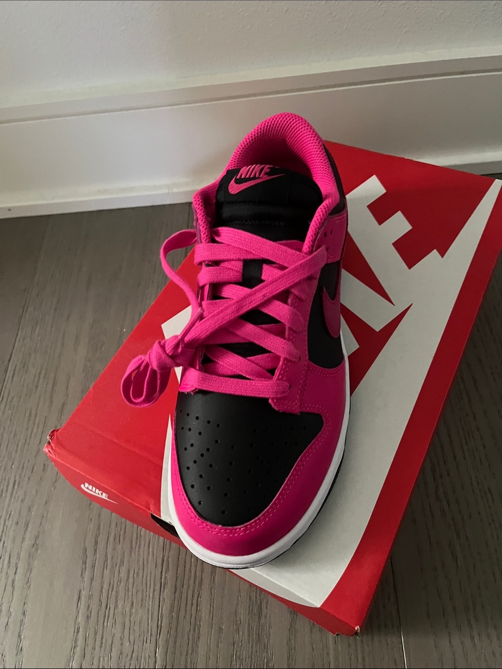 NWT Nike Dunk Low Fierce Pink/Fireberry 8